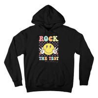Rock The Test Testing Day Retro Motivational Teacher Student Tall Hoodie