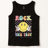 Rock The Test Testing Day Retro Motivational Teacher Student Tank Top