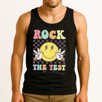 Rock The Test Testing Day Retro Motivational Teacher Student Tank Top