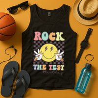 Rock The Test Testing Day Retro Motivational Teacher Student Tank Top
