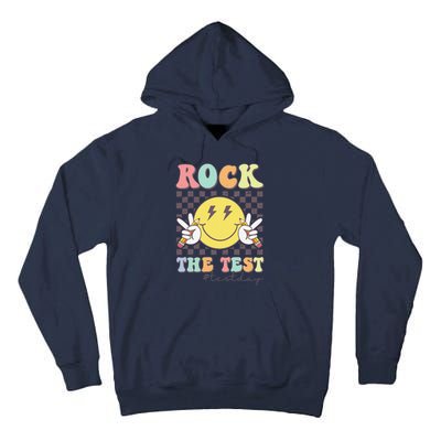 Rock The Test Testing Day Retro Motivational Teacher Student Tall Hoodie