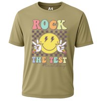 Rock The Test Testing Day Retro Motivational Teacher Student Performance Shirt