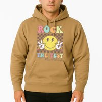 Rock The Test Testing Day Retro Motivational Teacher Student Hoodie