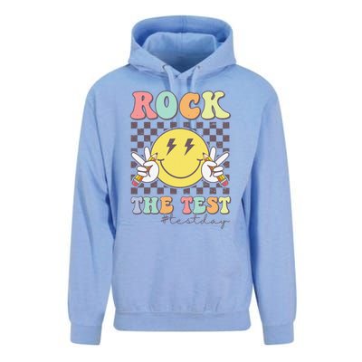 Rock The Test Testing Day Retro Motivational Teacher Student Unisex Surf Hoodie