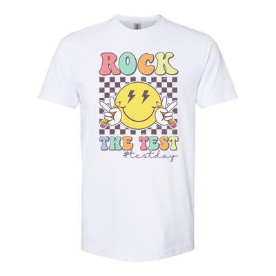 Rock The Test Testing Day Retro Motivational Teacher Student Softstyle CVC T-Shirt