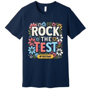 Rock The Test Motivational Teacher Student Testing Day Premium T-Shirt