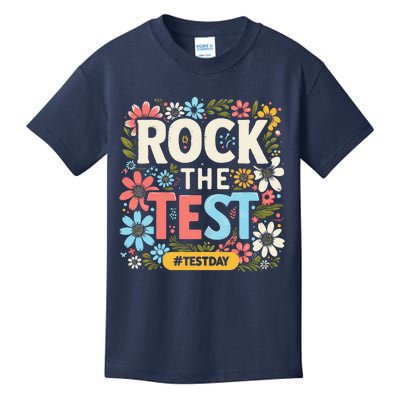 Rock The Test Motivational Teacher Student Testing Day Kids T-Shirt