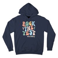 Rock The Test Testing Day Retro Motivational Teacher Student Hoodie