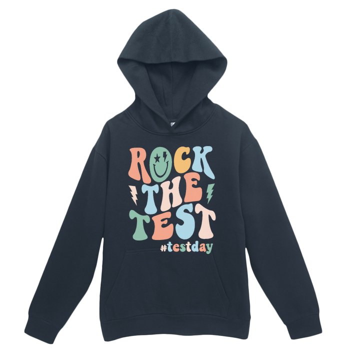 Rock The Test Testing Day Retro Motivational Teacher Student Urban Pullover Hoodie