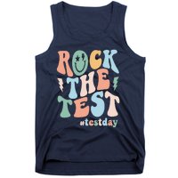 Rock The Test Testing Day Retro Motivational Teacher Student Tank Top