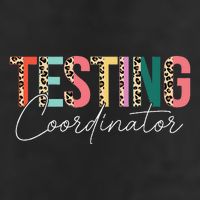 Rock The Test Teacher Test Day Testing Coordinator Leopard Garment-Dyed Fleece Hoodie