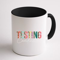 Rock The Test Teacher Test Day Testing Coordinator Leopard Mug