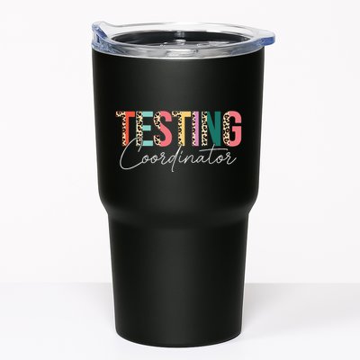 Rock The Test Teacher Test Day Testing Coordinator Leopard Tumbler