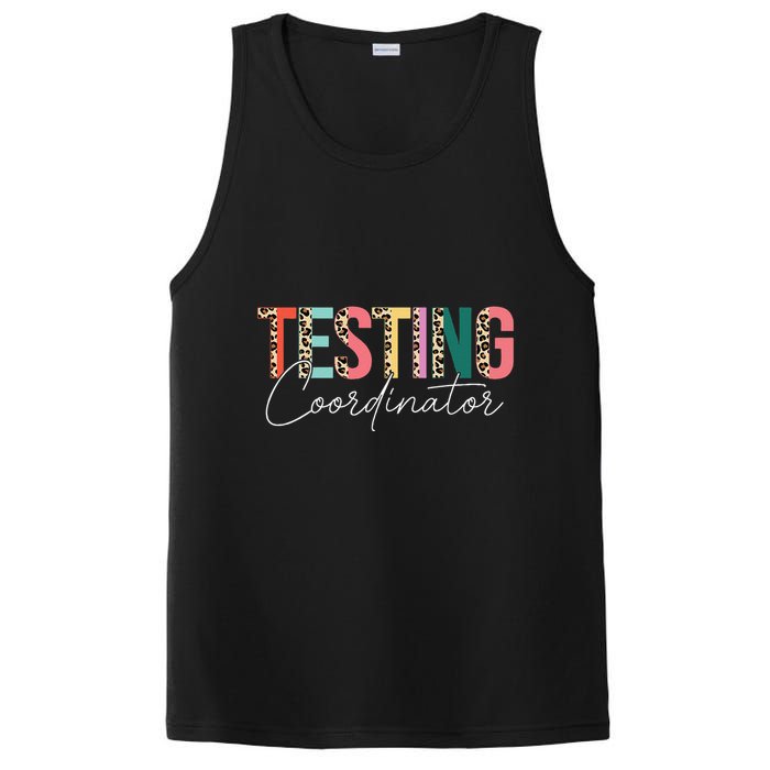 Rock The Test Teacher Test Day Testing Coordinator Leopard PosiCharge Competitor Tank