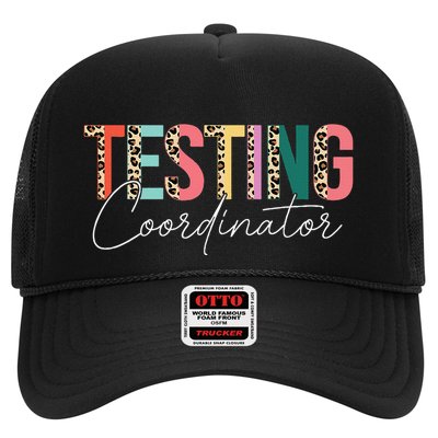 Rock The Test Teacher Test Day Testing Coordinator Leopard Trucker Hat