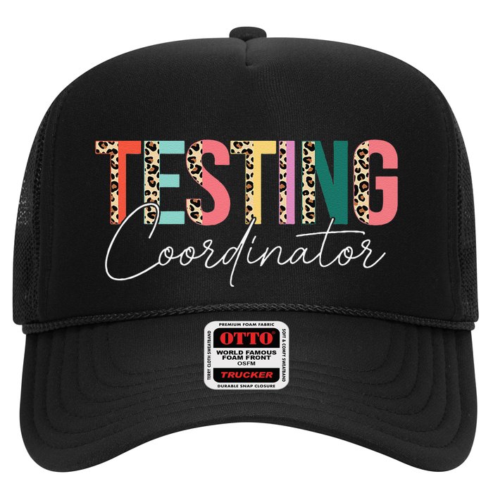 Rock The Test Teacher Test Day Testing Coordinator Leopard Trucker Hat