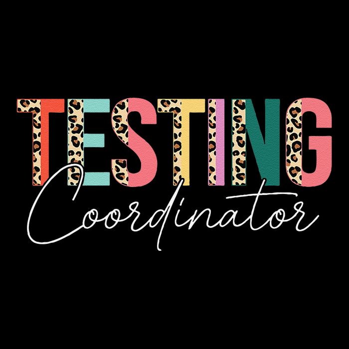 Rock The Test Teacher Test Day Testing Coordinator Leopard Cropped Pullover Crew