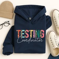 Rock The Test Teacher Test Day Testing Coordinator Leopard Hoodie