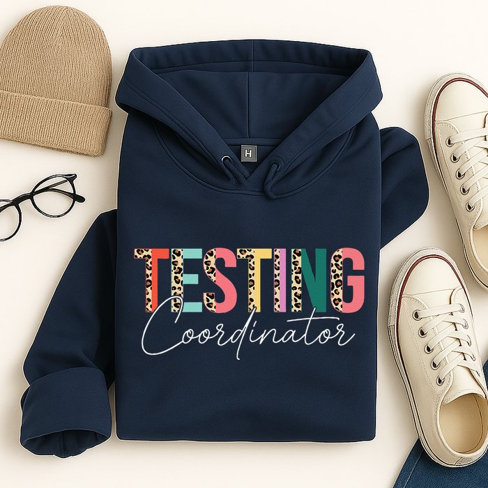 Rock The Test Teacher Test Day Testing Coordinator Leopard Hoodie
