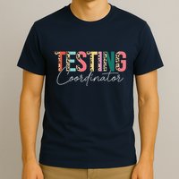 Rock The Test Teacher Test Day Testing Coordinator Leopard T-Shirt