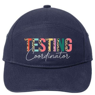 Rock The Test Teacher Test Day Testing Coordinator Leopard 7-Panel Snapback Hat