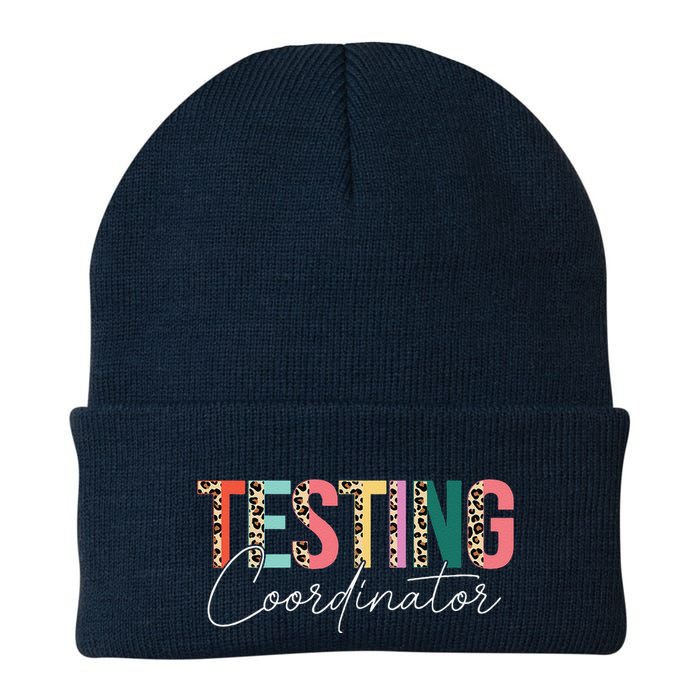 Rock The Test Teacher Test Day Testing Coordinator Leopard Beanie