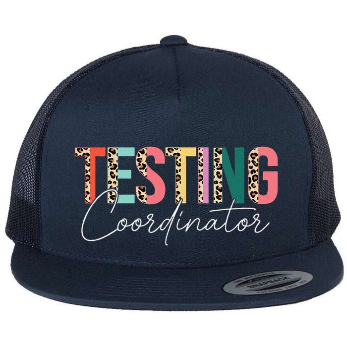 Rock The Test Teacher Test Day Testing Coordinator Leopard Flatbill Hat