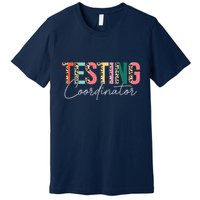 Rock The Test Teacher Test Day Testing Coordinator Leopard Premium T-Shirt
