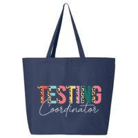Rock The Test Teacher Test Day Testing Coordinator Leopard 25L Jumbo Tote