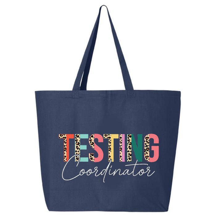 Rock The Test Teacher Test Day Testing Coordinator Leopard 25L Jumbo Tote