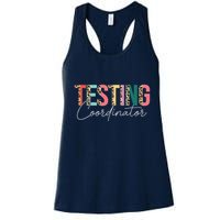 Rock The Test Teacher Test Day Testing Coordinator Leopard Womens Tank Top