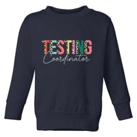 Rock The Test Teacher Test Day Testing Coordinator Leopard Toddler Sweatshirt