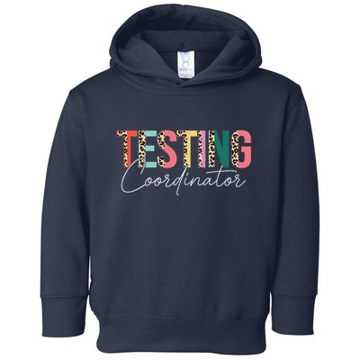 Rock The Test Teacher Test Day Testing Coordinator Leopard Toddler Hoodie