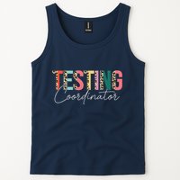 Rock The Test Teacher Test Day Testing Coordinator Leopard Tank Top