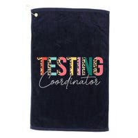 Rock The Test Teacher Test Day Testing Coordinator Leopard Golf Towel