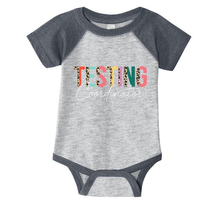 Rock The Test Teacher Test Day Testing Coordinator Leopard Infant Baby Jersey Bodysuit