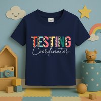 Rock The Test Teacher Test Day Testing Coordinator Leopard Toddler T-Shirt