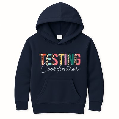 Rock The Test Teacher Test Day Testing Coordinator Leopard Kids Hoodie