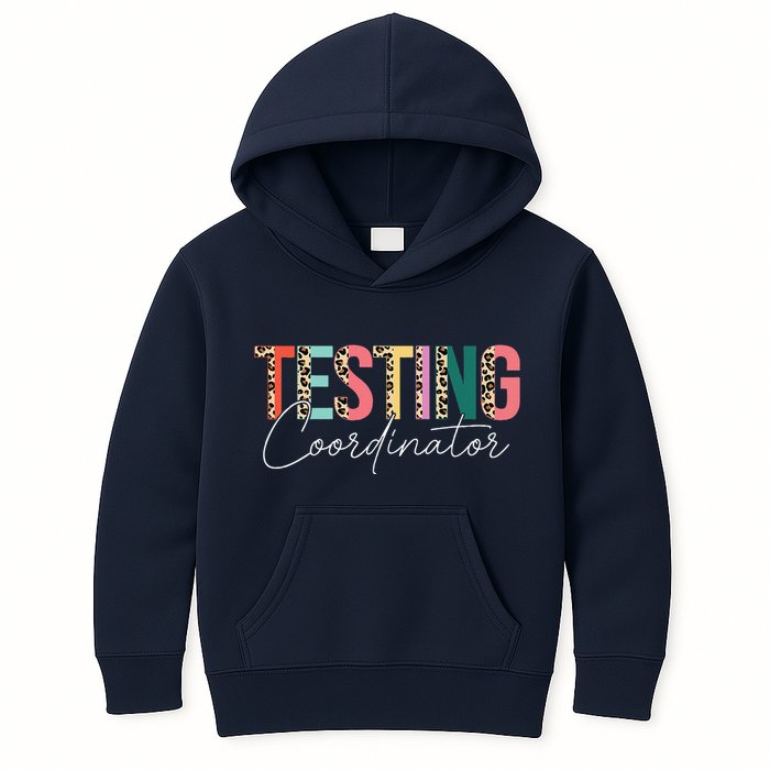 Rock The Test Teacher Test Day Testing Coordinator Leopard Kids Hoodie