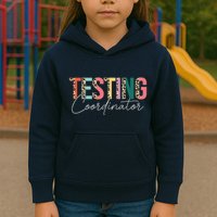 Rock The Test Teacher Test Day Testing Coordinator Leopard Kids Hoodie