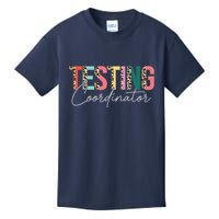 Rock The Test Teacher Test Day Testing Coordinator Leopard Kids T-Shirt