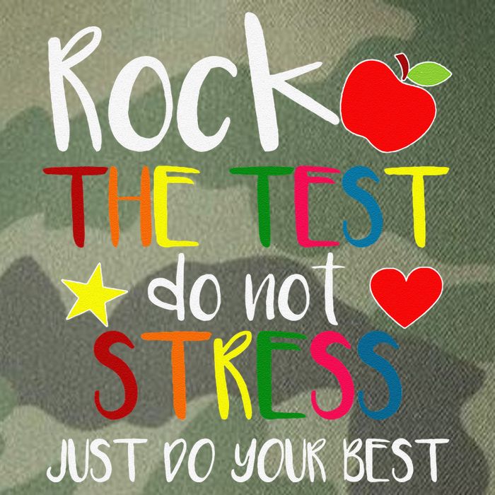 Rock The Test Teacher Test Day Testing Day Funny Teacher Legacy Tie Dye Trucker Hat