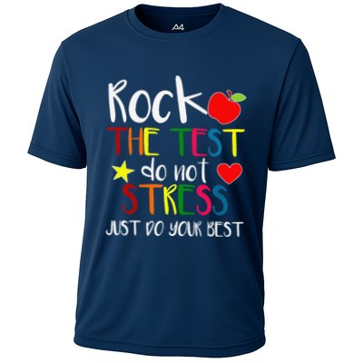 Rock The Test Teacher Test Day Testing Day Funny Teacher Performance Shirt