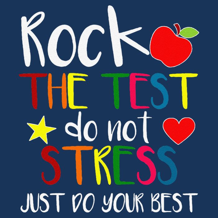 Rock The Test Teacher Test Day Testing Day Funny Teacher 16 in Basic Backpack