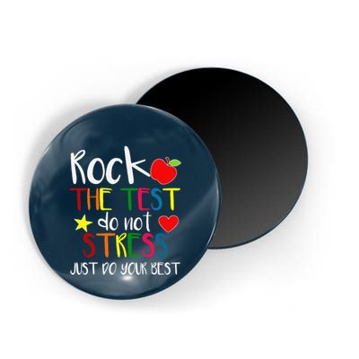 Rock The Test Teacher Test Day Testing Day Funny Teacher Magnet