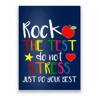 Rock The Test Teacher Test Day Testing Day Funny Teacher Poster
