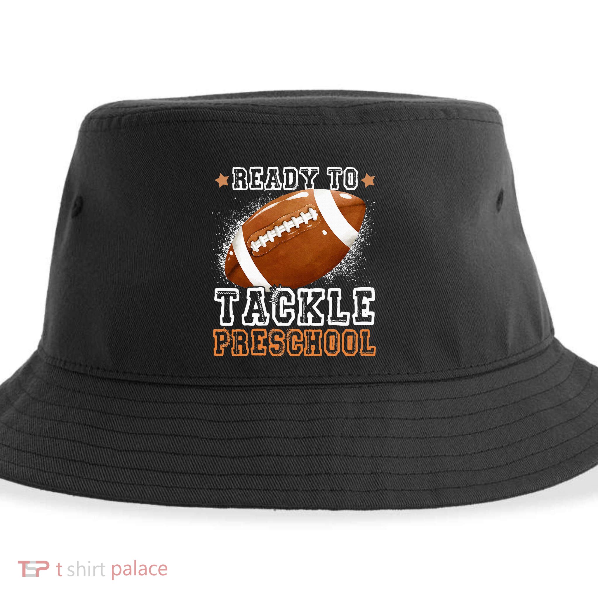 Ready To Tackle Preschool Football First Day Of School Sustainable Bucket Hat