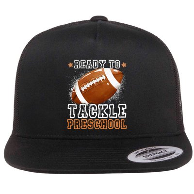 Ready To Tackle Preschool Football First Day Of School Flatbill Hat