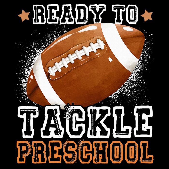 Ready To Tackle Preschool Football First Day Of School Zip Tote Bag