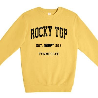 Rocky Top Tennessee Tn Vintage Athletic Premium Crewneck Sweatshirt